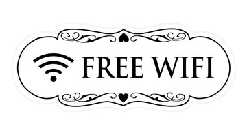 Signs ByLITA Designer Free Wifi Sign